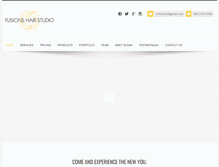 Tablet Screenshot of fusionshairstudio.com